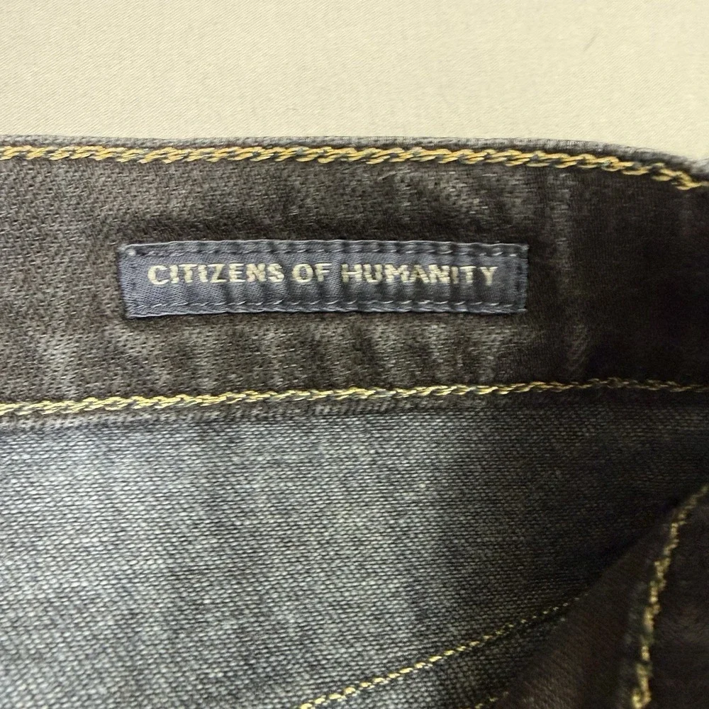 Citizens Of Humanity Jeans Mens 34x32 SID Relaxed Straight Leg Dark Blue Stretch